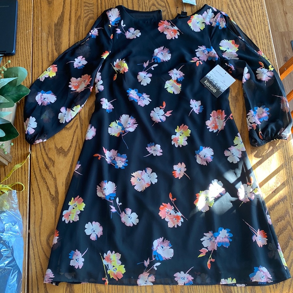 Flower print dress